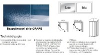 Ravak Supernova SKCP4-80 čtvrtkruhový sprchový kout rám bílý výplň Grape 3114O102ZG